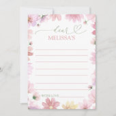 Invitation Fairy First Birthday Time Capsule Card (Devant)