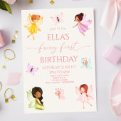 Invitation Fairy First Enchanted Fairies 1ère fête d'annivers