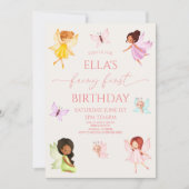 Invitation Fairy First Enchanted Fairies 1ère fête d'annivers (Devant)