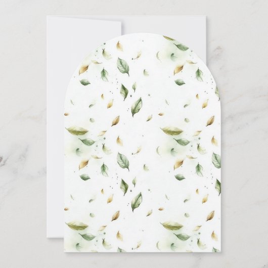 Invitation Fairy First Enchanted Forest 1er fête d'anniversai (Dos)