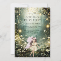 Fairy First Enchanted Forest Girl 1er anniversaire