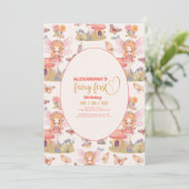 Invitation Fairy First Enchanted Woodland 1er Anniversaire (Debout devant)