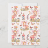 Invitation Fairy First Enchanted Woodland 1er Anniversaire (Dos)