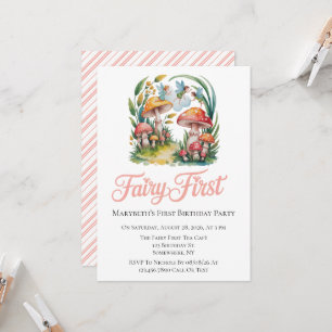 Invitation Fairy First Girl Birthday Party