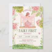 Invitation Fairy First Girl's 1st Birthday (Devant)