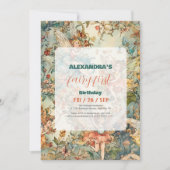 Invitation Fairy First Girl's 1st Birthday (Devant)