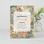 Invitation Fairy First Girl's 1st Birthday (Debout devant)