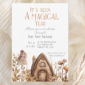 Invitation Fairy First Magic Boho Anniversaire