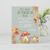 Invitation Fairy First Magic Fall Birthday (Debout devant)