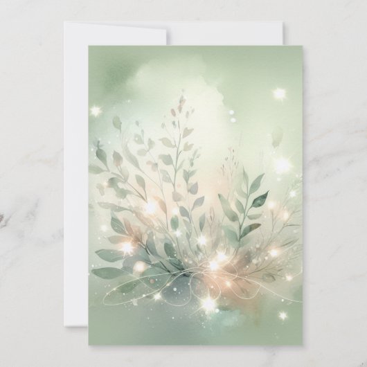 Invitation Fairy First Magical Garden Girls 1er anniversaire (Dos)