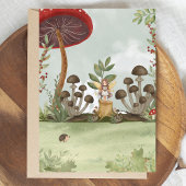 Invitation Fairy First Musroom Forest 1er anniversaire