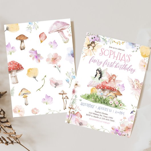 Invitation Fairy First Whimsday Party