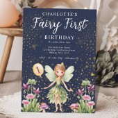 Invitation Fairy First Whimsical 1er fête d'anniversaire
