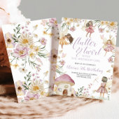 Invitation Fairy fleur sauvage anniversaire