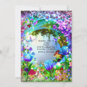 Invitation Fairy Forest Enchanted Magique fête d'anniversaire (Dos)