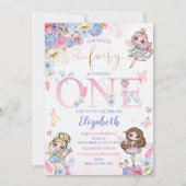 Invitation Fairy Forest Girl Anniversaire (Devant)