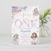 Invitation Fairy Forest Girl Anniversaire (Debout devant)