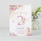 Invitation Fairy Forest Girl Anniversaire Magique (Debout devant)