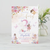 Invitation Fairy Forest Girl Anniversaire Magique (Debout devant)
