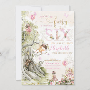 Invitation Fairy Forest Girl Anniversaire Magique