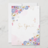 Invitation Fairy Forest Girl Anniversaire Magique (Dos)