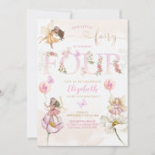 Invitation Fairy Forest Girl Anniversaire Magique (Devant)