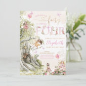 Invitation Fairy Forest Girl Anniversaire Magique (Debout devant)