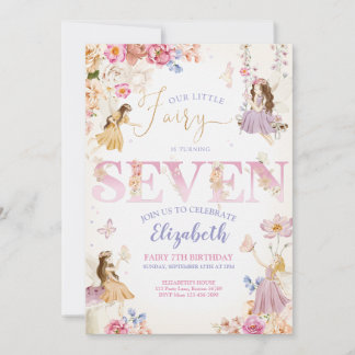 Invitation Fairy Garden Anniversaire