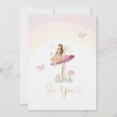 Invitation Fairy Garden Anniversaire (Dos)