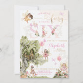 Invitation Fairy Garden Anniversaire (Devant)