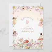 Invitation Fairy Garden fête d'anniversaire (Dos)