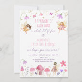 Invitation Fairy Garden Floral Premier anniversaire (Devant)