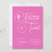 Invitation Fairy Girl'anniversaire minimaliste simple moderne (Devant)