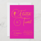 Invitation Fairy Girl'anniversaire minimaliste simple moderne (Devant)