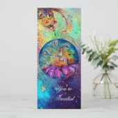 Invitation FAIRY IN NIGHT, mousseux rouge bleu rose (Debout devant)