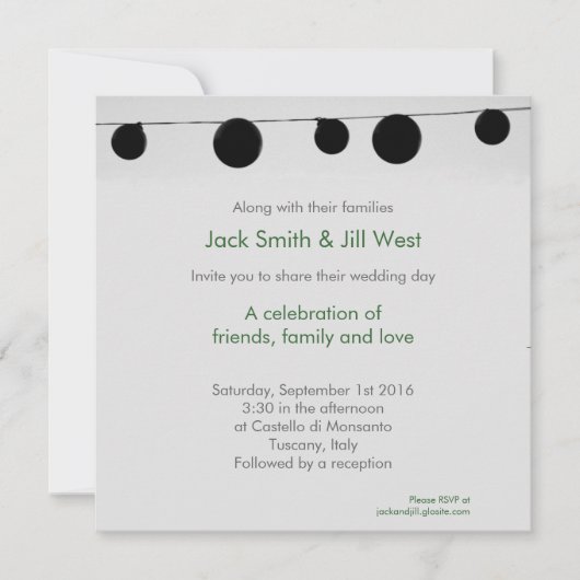 Invitation Fairy Lights 5,25x5,25 (Devant)