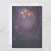 Invitation Fairy Lights Enchanted Forest Purple Bridal Shower (Dos)
