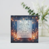Invitation Fairy Lights et Moonlit Forest Magic Mariage (Debout devant)