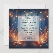 Invitation Fairy Lights et Moonlit Forest Magic Mariage (Devant)