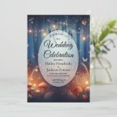 Invitation Fairy Lights et Moonlit Forest Magic Mariage (Debout devant)