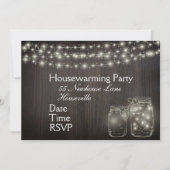Invitation Fairy Lights House Party (Devant)