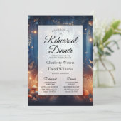 Invitation Fairy Lights in a Moonlit Forest Reply Dinner (Debout devant)