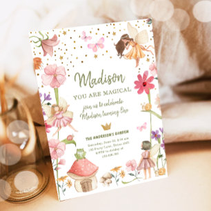 Invitation Fairy Magical Forest Garden Girl Premier anniversa