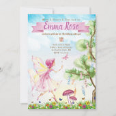 Invitation Fairy Magie fête d'anniversaire (Devant)