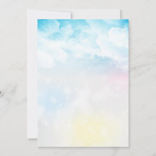 Invitation Fairy Magie fête d'anniversaire (Dos)