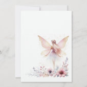 Invitation Fairy Premier 1er anniversaire fête (Dos)