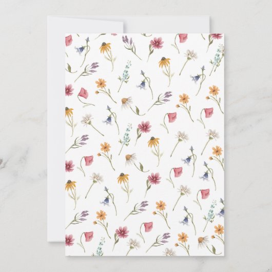 Invitation Fairy Premier anniversaire (Dos)