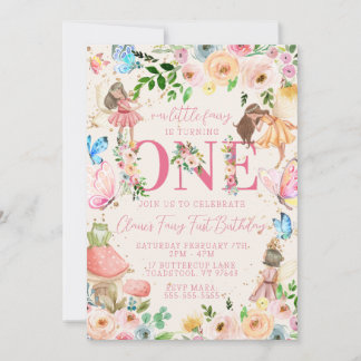 Invitation Fairy Premier anniversaire