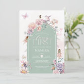 Invitation Fairy Premier anniversaire Enchanted Garden Party (Debout devant)