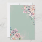 Invitation Fairy Premier anniversaire Enchanted Garden Party (Dos)